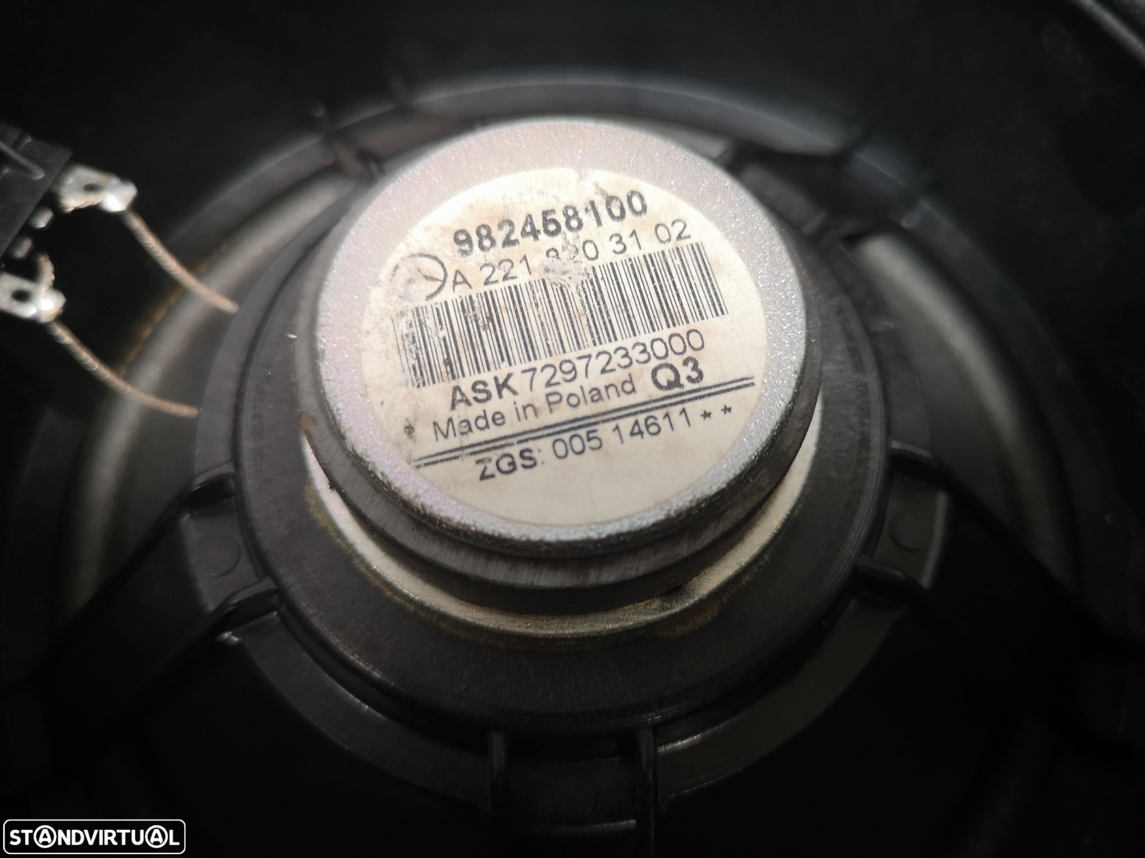 Coluna de som originais traseira  Mercedes w221 2006-2013 (3x no estoque) - 5