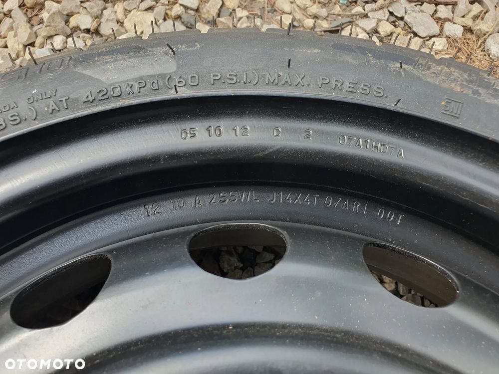 KOŁO DOJAZDOWE DOJAZDÓWKA 14'' NISSAN MICRA K13 115/70/14 4X100 FALKEN - 3