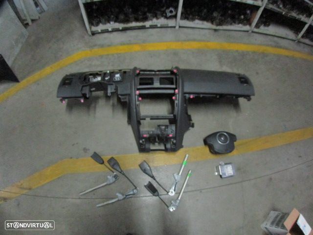 Kit Airbags 8200706146 8200414936B 8200682381 RENAULT  MEGANE 2 FASE 2 2007 1.5DCI 105CV 5P CINZA AZULADO PRETO - 1