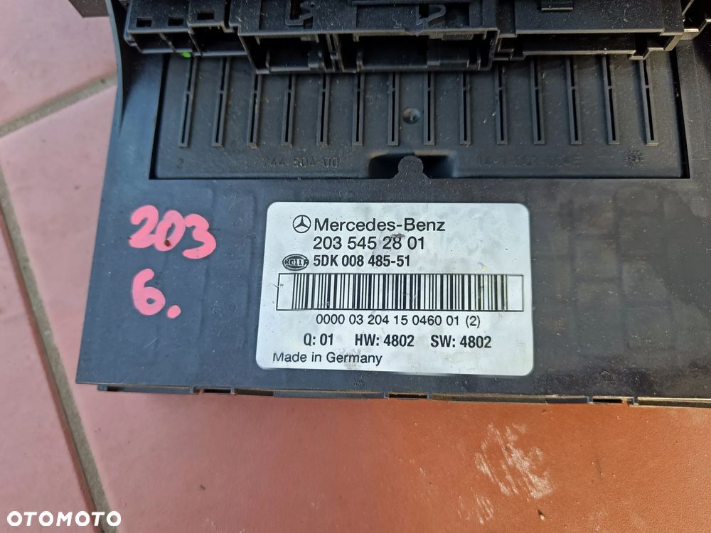 MERCEDES W203 C-KLASA MODUŁ SAM BSI PRZEDNI 2035452801 - 2
