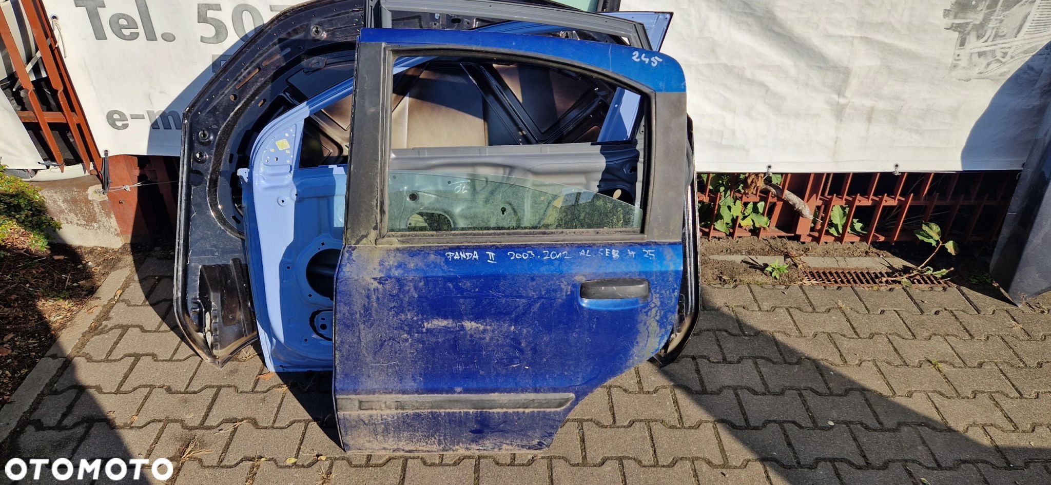 Drzwi Fiat Panda II 2003–2012r. Tył lewy - 1
