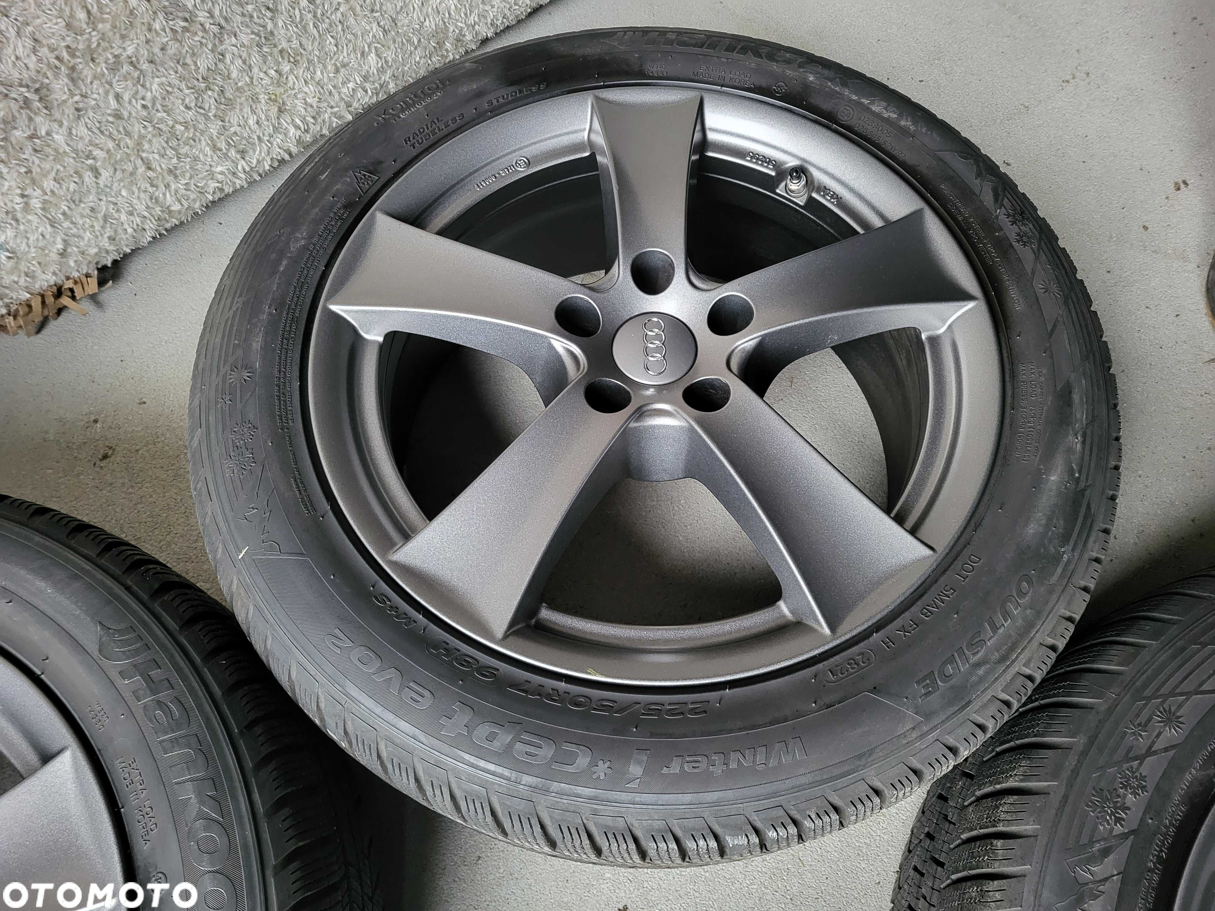[k291] Koła zimowe 17 Cali 5x112 Hankook 225/50/17 6mm Audi 21r - 4
