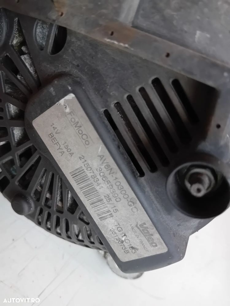 Alternator Ford Focus 3 Ecosport Fiesta 2012-2019 1.5/1.6 Tdci Cod AV6N-10300-GC Motor XVJD - 6