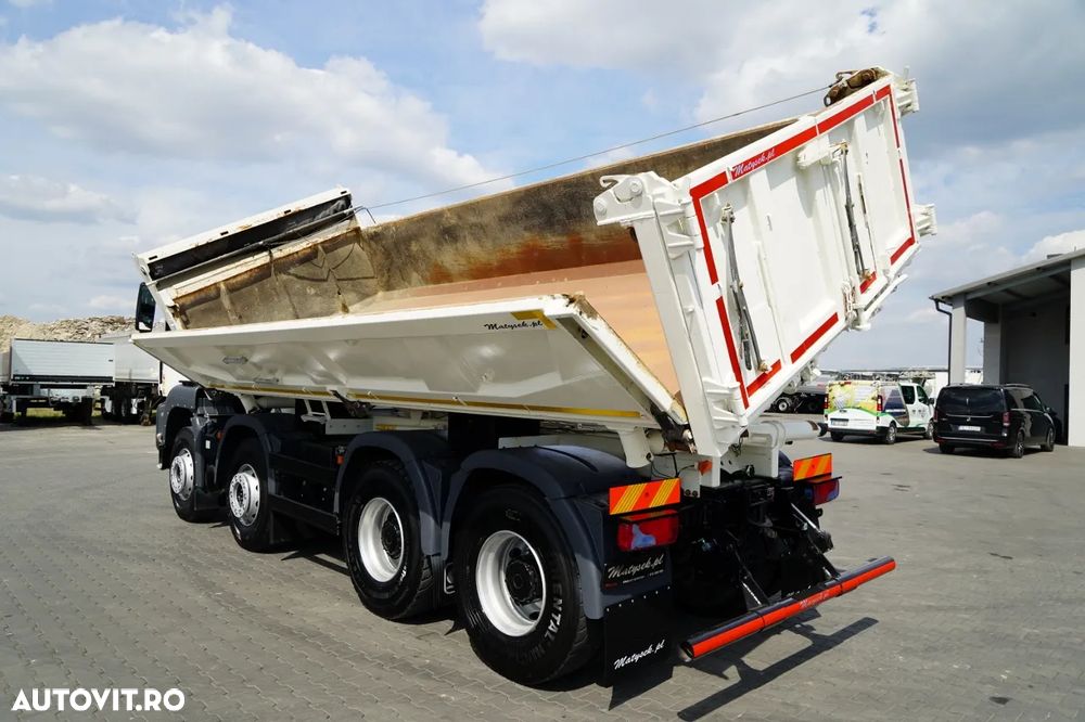 MAN TGS 35.400 / 8X4 / BASCUNĂ CU 2 LATE / HIDROBORTA / BORDMATIC / AUTOMAT / EURO 5 EEV - 7