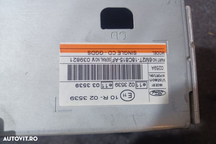 Radio cd 6M2T-18C815-AF 6M2T18C815AF Ford S-Max 1 [2006 - 2010] Miniv - 4