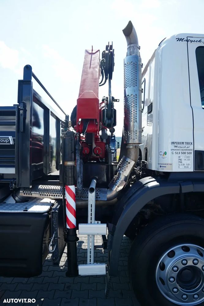 Scania P 280 / 4X2 / BASCULĂ + HDS HMF 635 K2 / RADIOCOMANDĂ / ROTATOARE / EURO 6 / - 21