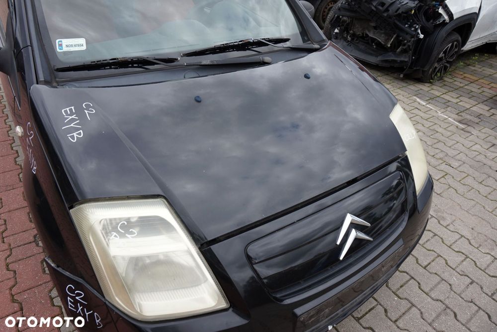 MASKA ZDERZAK BŁOTNIKI LAMPY C2 PH1 EXYB  CITROEN 2003-2005 CZARNY PRZÓD KOMPLETNY - 4