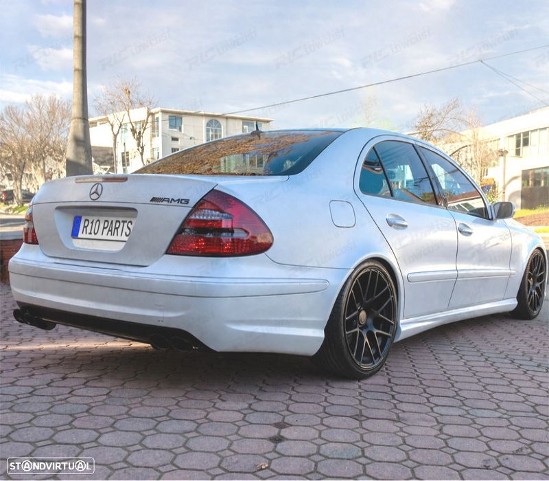 PÁRA-CHOQUES TRASEIRO MERCEDES CLASE E W211 LOOK AMG 03-09 SEM PDC - 3