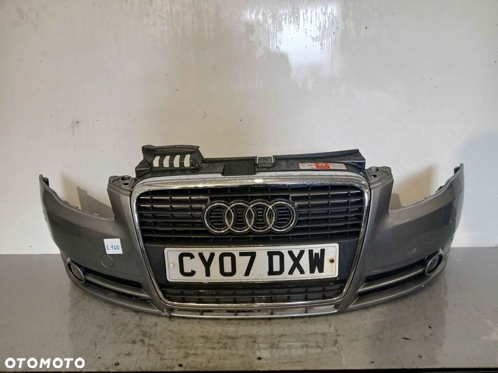 ^ ZDERZAK PRZÓD PRZEDNI DO AUDI A4 B7 LY7Z SZARY HALOGENY - 1