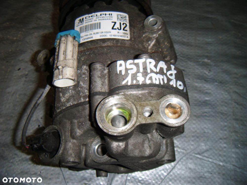 opel astra J 1.7 cdti kompresor- sprężarka klimatyzacji  13250606 - 3