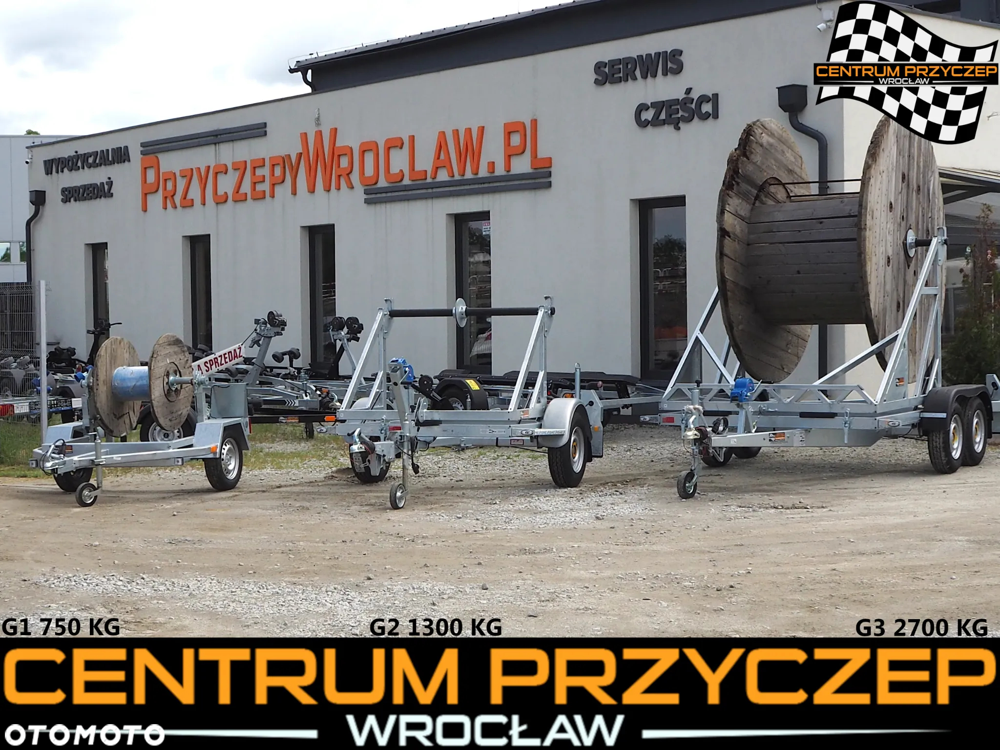 Inny PRZYCZEPA KABLOWA / 1 OŚ / 2 OSI / DMC: OD 750 KG DO 2700 KG - 2