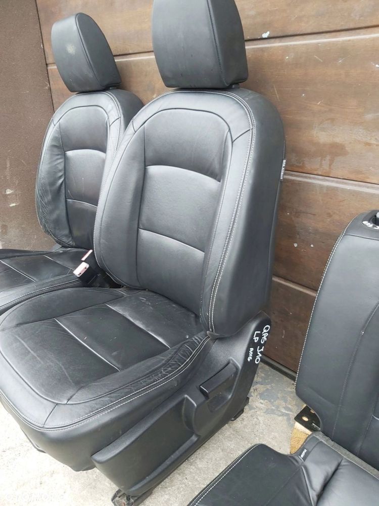 Nissan Qashqai I J10 Lift Fotel lewy prawy przód tył kanapa skóra RHD UK - 5