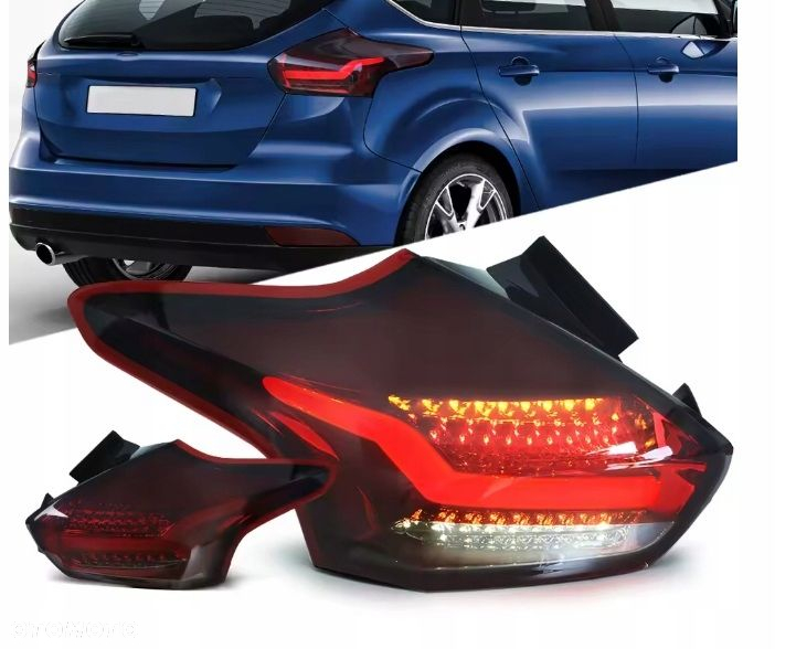 Lampy tyl kpl Full Led Bar Diod Neon Tuning Ford Focus III mk3 Lift 2014- - 2