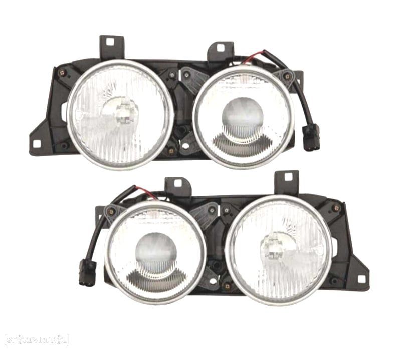 FARÓIS OPTICAS BMW SERIE 5 E34 88-95 SERIE 7 E32 86-94 ELETRICO - 1