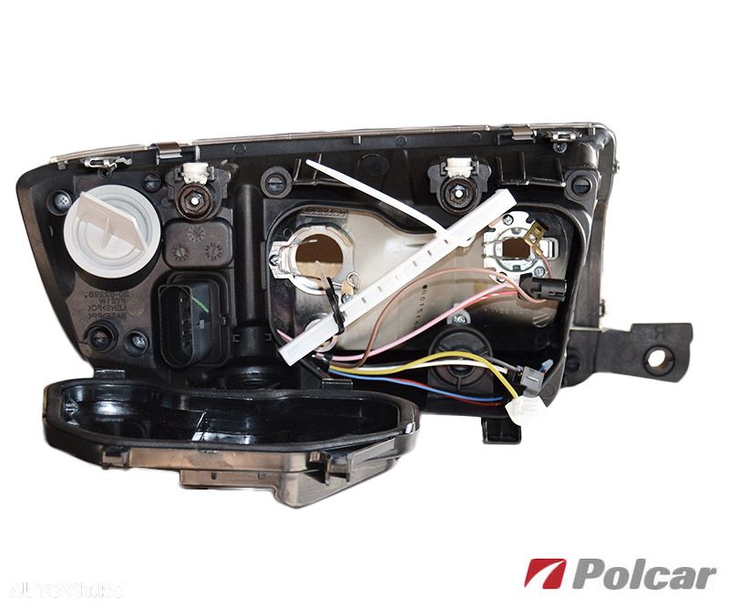 Far Skoda Fabia (6Y), 04.2000-03.2007, partea stanga, tip bec H3+H7; electric; insertie neagra; fara motoras, producator TYC 20-6230-15-2 - 2