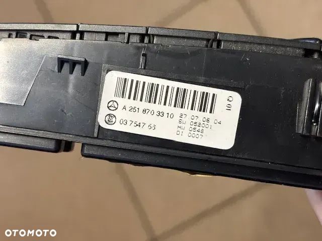 PANEL PRZEŁĄCZNIK AWARYJNE ESP GRZANIE MERCEDES W251 A2518703310 - 3