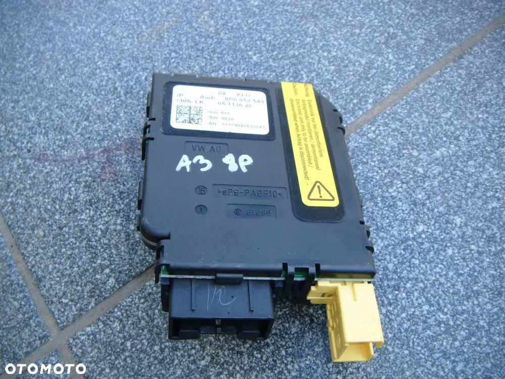 audi a3 8p 04r czujnik kąta skrętu 8p0953549 - 1