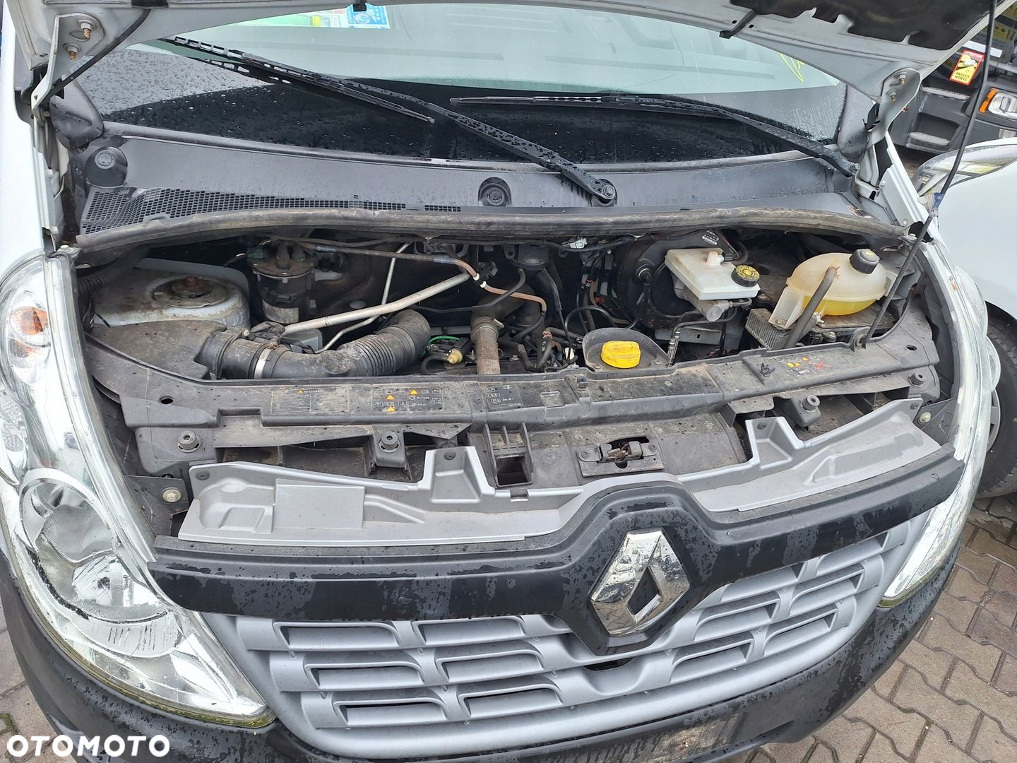 RENAULT MASTER 3 III LIFT 14-19 ZDERZAK PRZÓD MASKA BŁOTNIK LAMPA BIAŁY - 4
