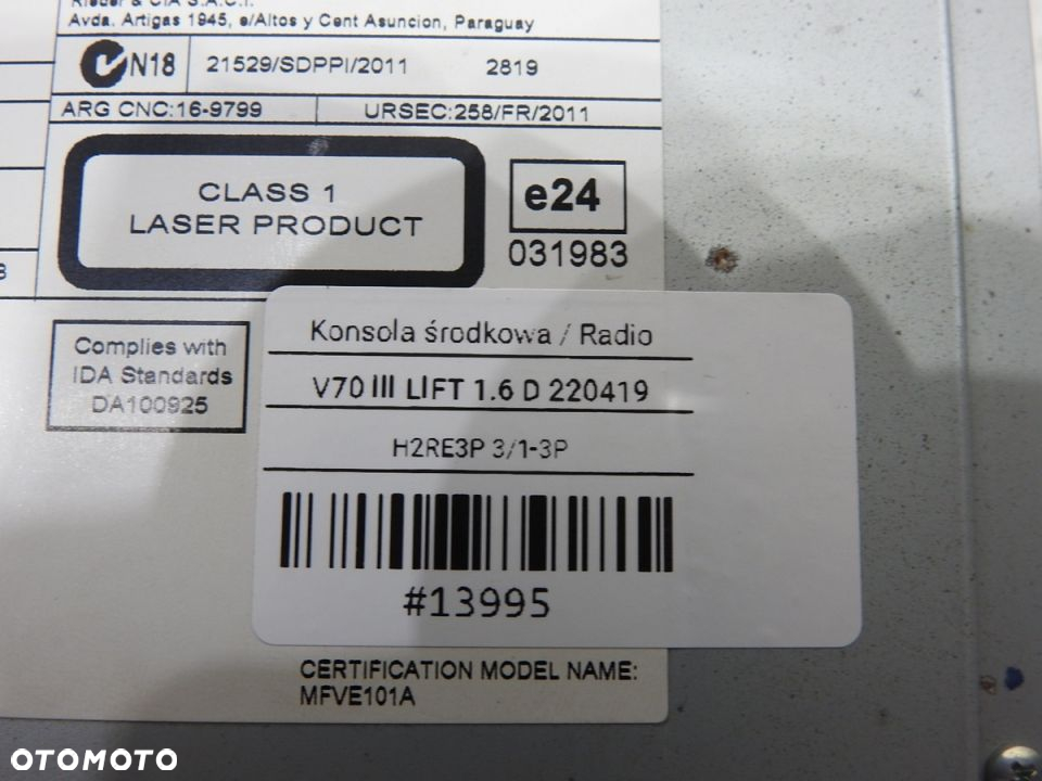 RADIO CZYTNIK NAWIGACJI NAVI VOLVO V70 III LIFT - 7