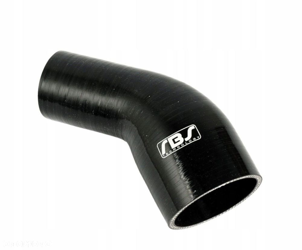 KOLANO REDUKCYJNE SILIKONOWE 45" 57-51MM czarne - 1