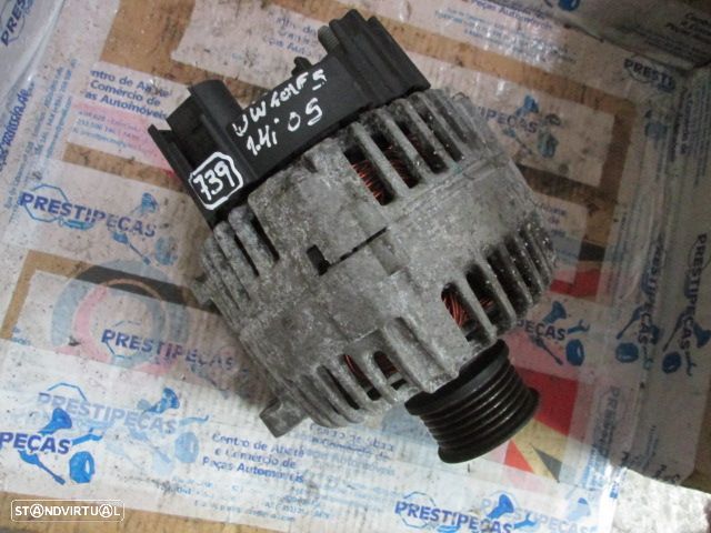 Alternador 036903024H VW GOLF 5 2005 1.4 I VW GOLF 6 2011 1.4I 80Cv 3P Preto VALEO - 1