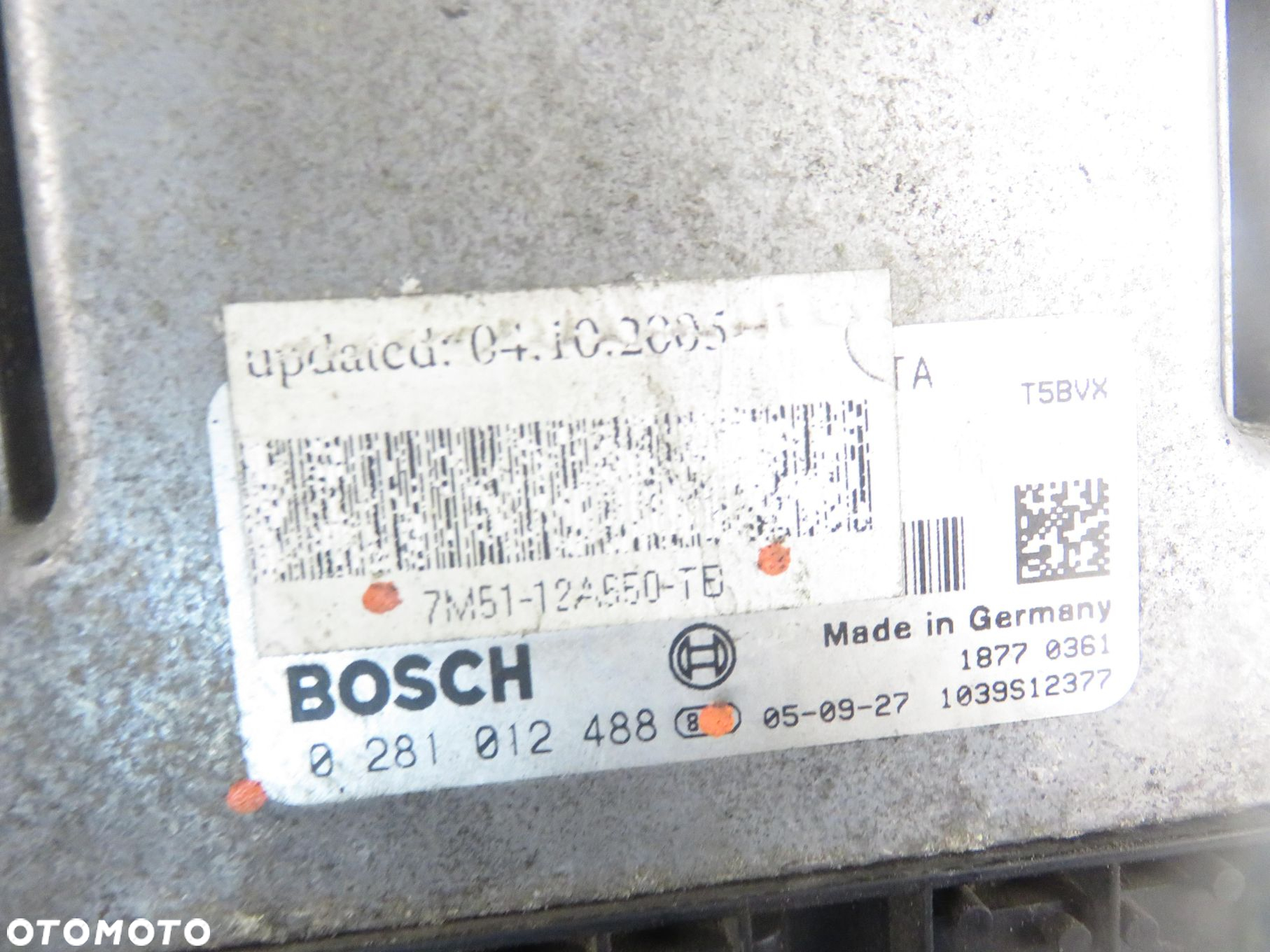 STEROWNIK FORD FOCUS MK2 1.6 TDCi  0281012488 7M5112A650TB - 4