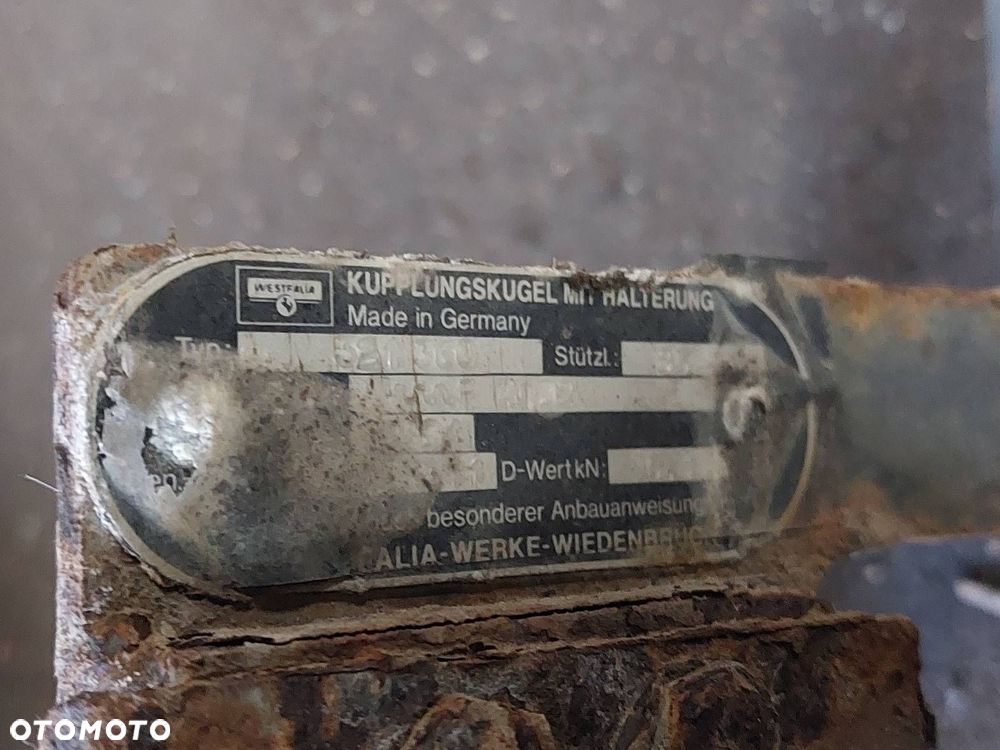 HAK HOLOWNICZY + TABLICZKA + WIĄZKA PASSAT B4 SEDAN - 3