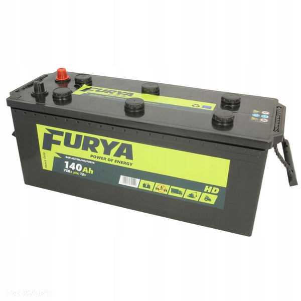 Akumulator FURYA 140Ah 750A L+ TIR DOWÓZ