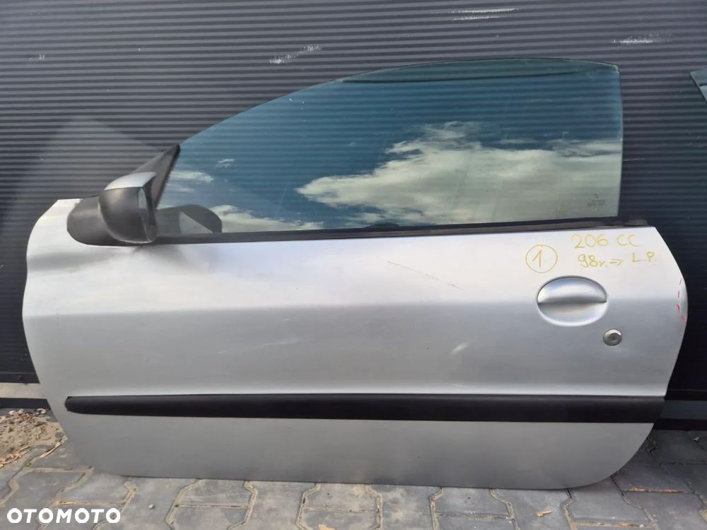 PEUGEOT 206 CC ZDERZAK / KLAPA / DRZWI / DACH SREBRNY - 2
