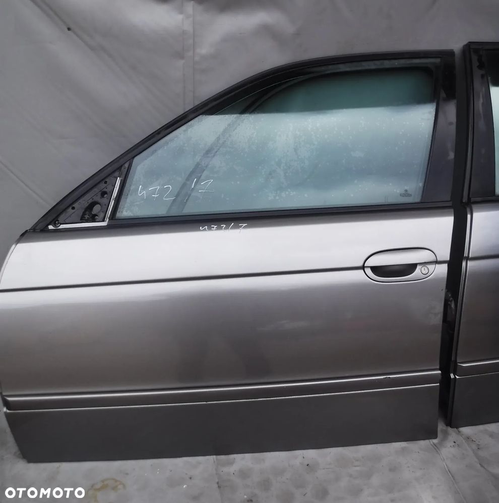 BMW E39 SEDAN KOMBI DRZWI PRZEDNIE TYLNE LEWE 472/7 STERLING GRAU - ŁADNE, BEZ RDZY - 3