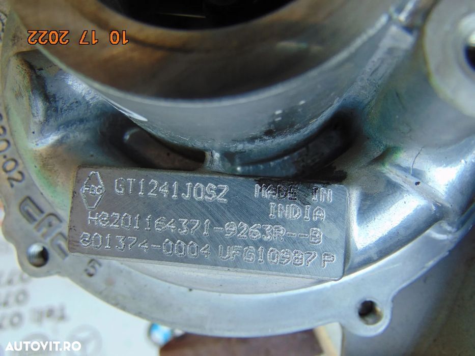 Turbina Renault 1.5 Clio 4 Captur Kadjar Nissan Micra qashqai Dacia Du - 2