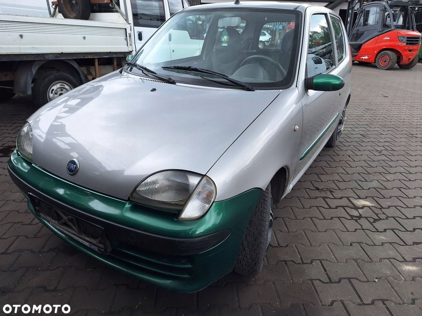 Fiat Seicento / 600 SREBRNE PASAŻERA DRZWI PRAWE 647 GRIGIO STEEL - 4