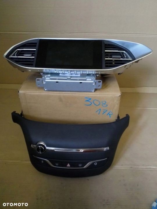 WYŚWIETLACZ NAWIGACJA PANel komplet peugeot 308 t9 - 1