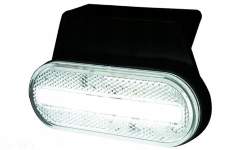 LAMPA OBRYSOWA POZYCYJNA LED Z ODBLASKIEM  WIESZAK BIAŁA NEON - 2