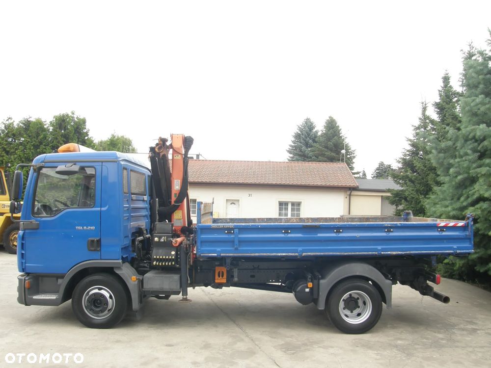 MAN TGL 8.210 2006 HDS Palfinger wywrotka Meiller-Kipper z Niemiec - 2
