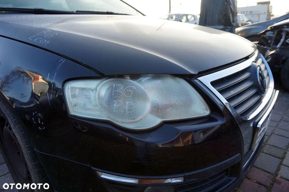 MASKA ZDERZAK BŁOTNIKI LAMPY PASSAT B6 LC9X  VOLKSWAGEN 2005-2010 CZARNY PRZÓD KOMPLETNY - 11