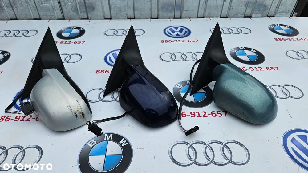 VW Passat B5 1996-2000  Lusterko Zewnętrzne Prawe Lusterko Pasażera 5 kabli EUROPA - 2