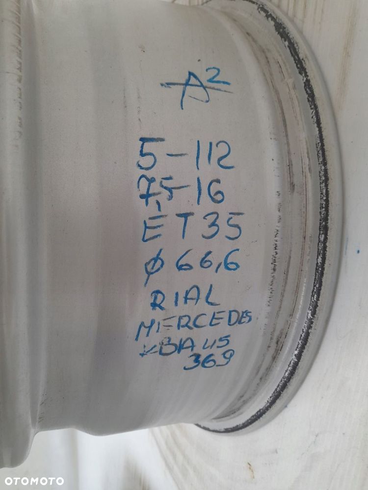 Felgi aluminiowe Rial Mercedes KBA45369 7.5" x 16" 5x112 ET35 - 16