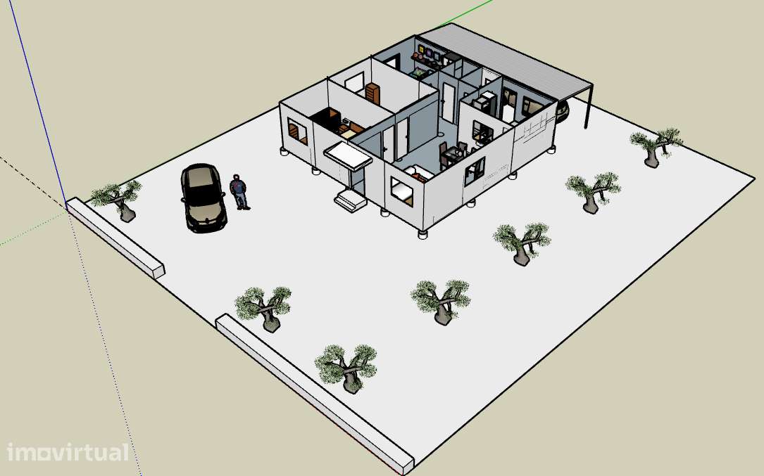Terreno com casa em contentores na Lapa do Lobo - Grande imagem: 2/12