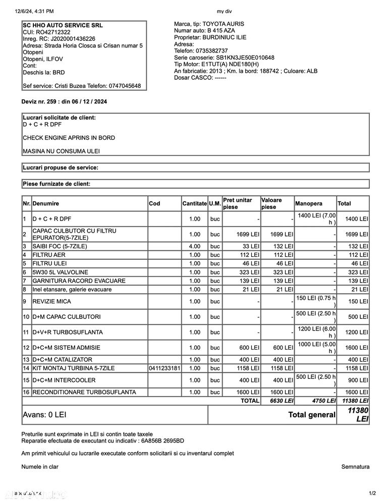 Toyota Auris 1.4 D-4D Luna - 12
