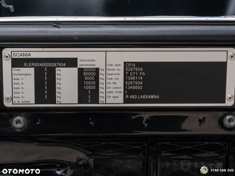 Scania R480 6x4 FASSI F660RA.2.26 HE-DYNAMIC HDS Żuraw Fly Jib Siodło - 18