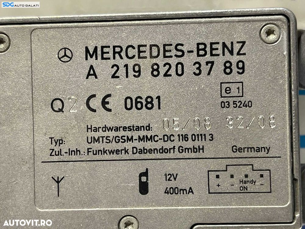 Modul Antena Radio Mercedes ML W164 2005 - 2011 Cod A2198203789 [2164] - 2