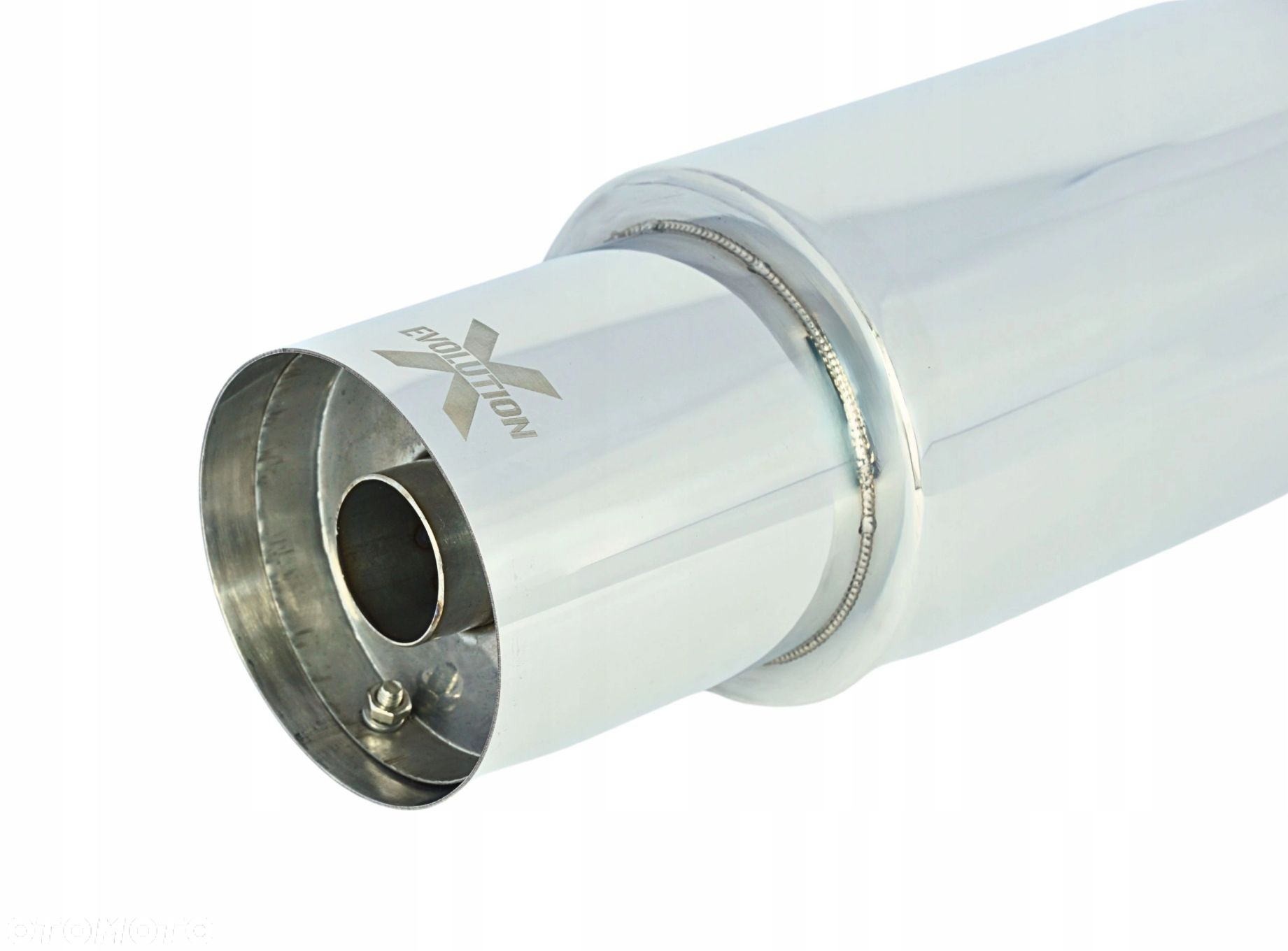 Tłumik Końcowy PRZELOTOWY wejście 63mm Końcówka 102mm JDM nierdzewka - 3