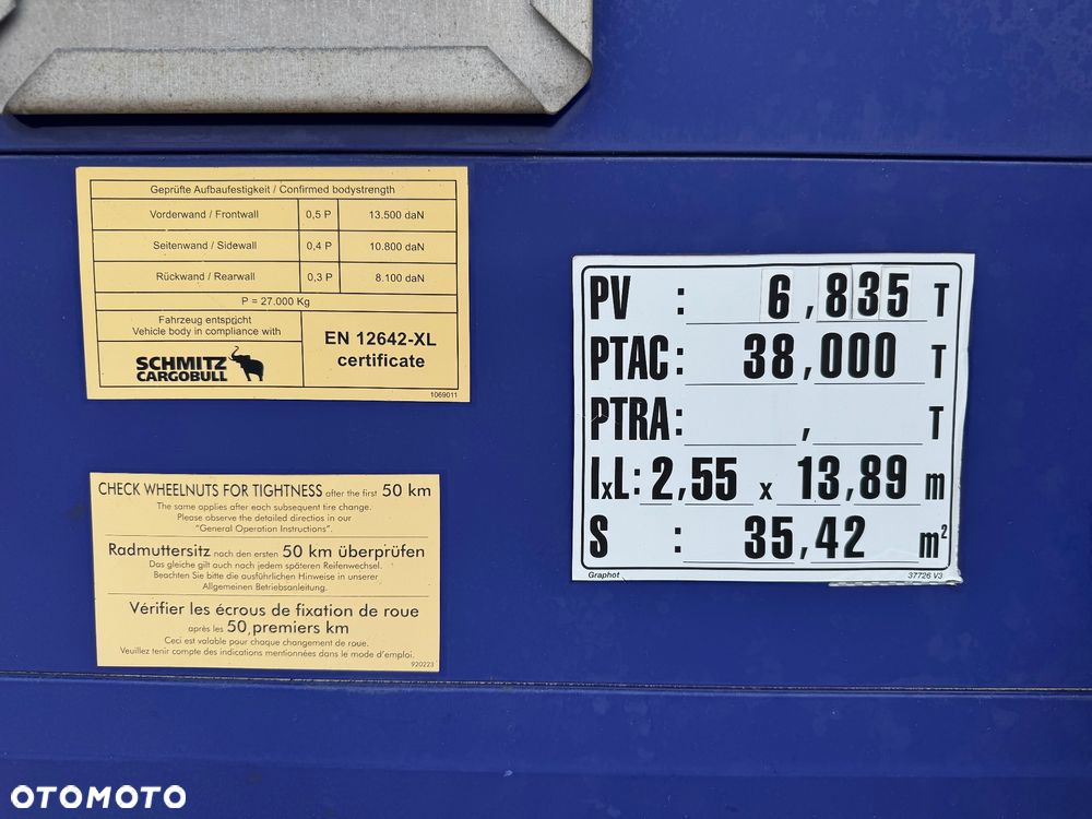 Schmitz Cargobull FIRANKA VARIOS mały przebieg-nowa dostawa!!! - 14