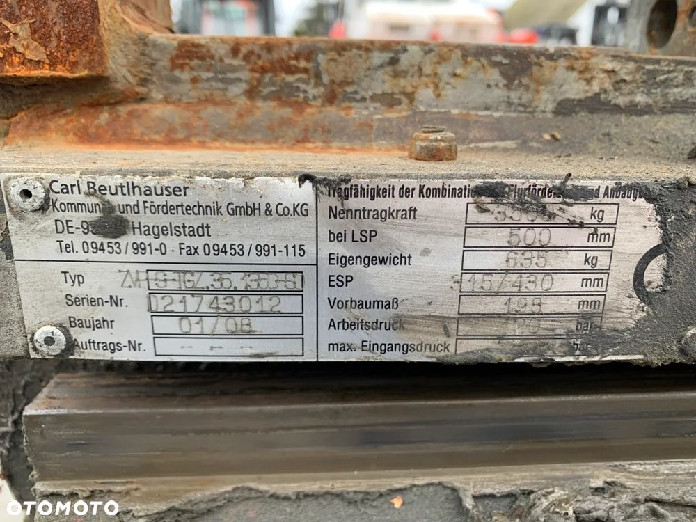 Pozycjoner z widłami teleskopowymi Durwen ZVP-S-TGZ.35.1350 ID OS1018 - 5