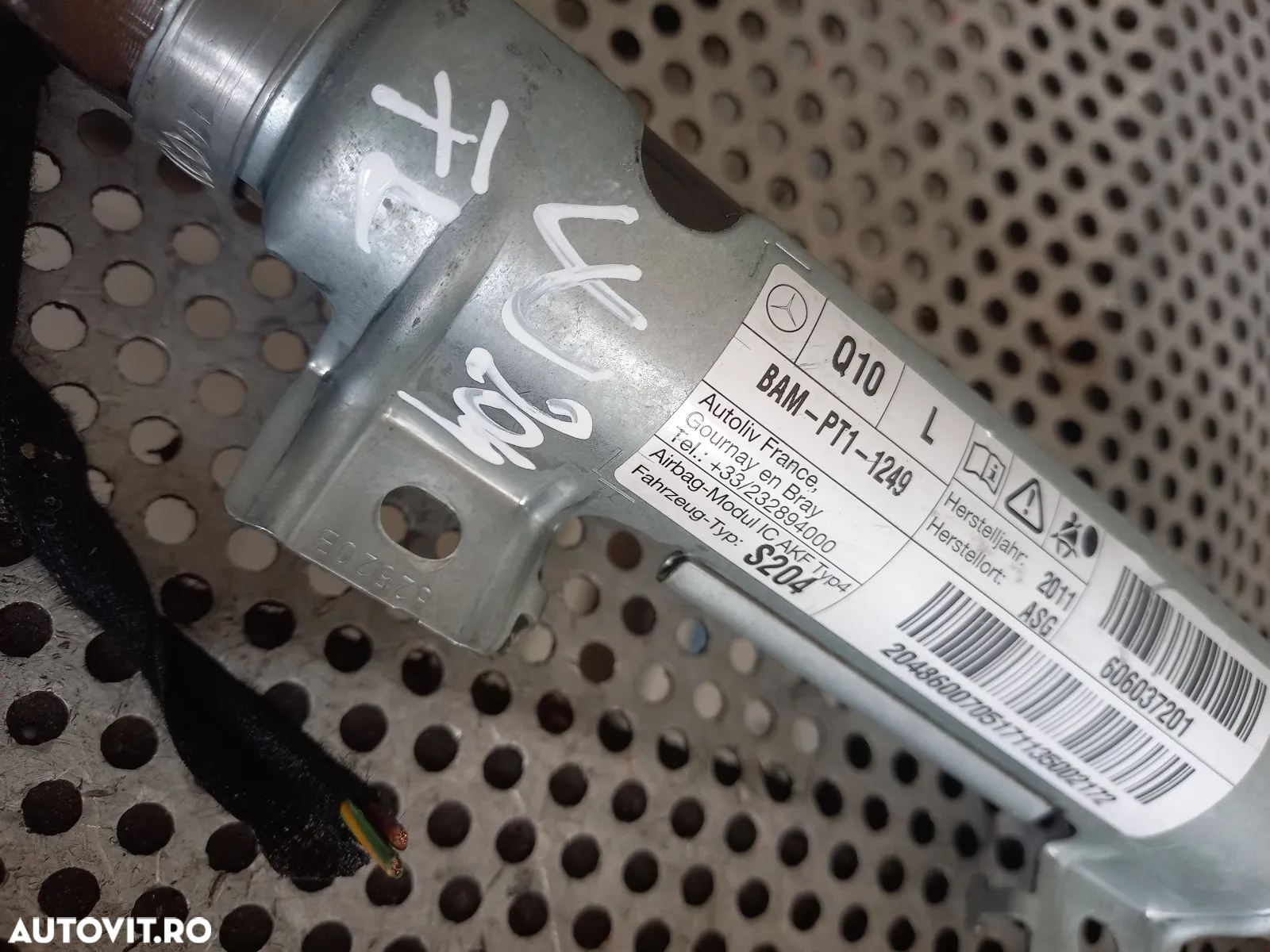 Airbag Cortina Stanga Dreapta Mercedes C Class W204 An 2007-2008-2009-2010-2011-2012-2013-2014-2015 - 9