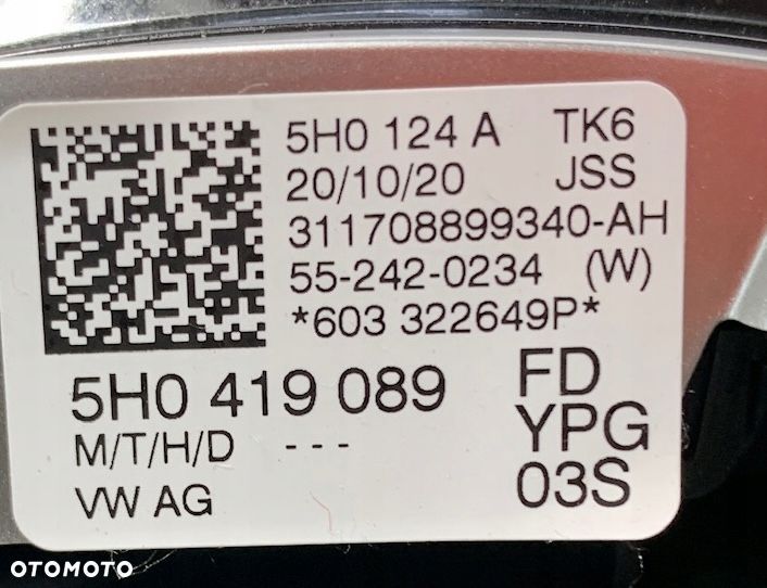 KIEROWNICA MULTIFUNKCYJNA VW PASSAT B8 GOLF VIII 5H0419089FD - 6