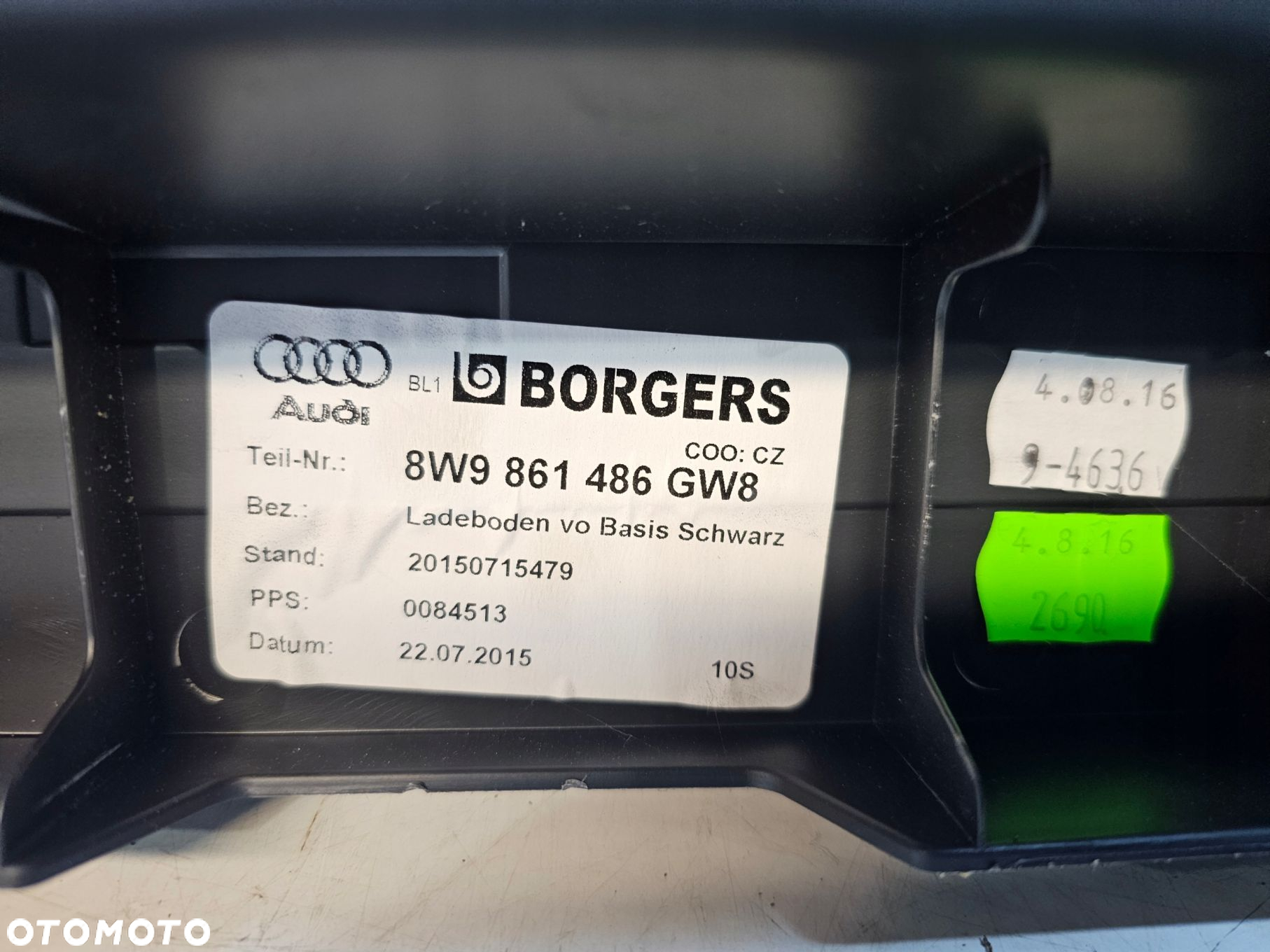 ZESTAW NAPRAWCZY AUDI A4 B9 AVANT 8W9861486 - 8