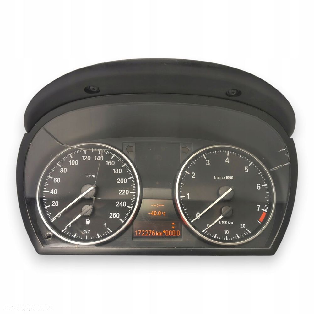 LICZNIK ZEGARY 9187058-02 BMW E90 E91 E92 LIFT 2.0 B Benzyna 172 276km - 1