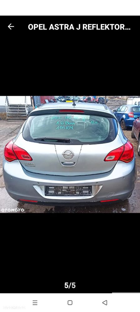 OPEL ASTRA J HB LAMPA PRAWA W BŁOTNIK - 3